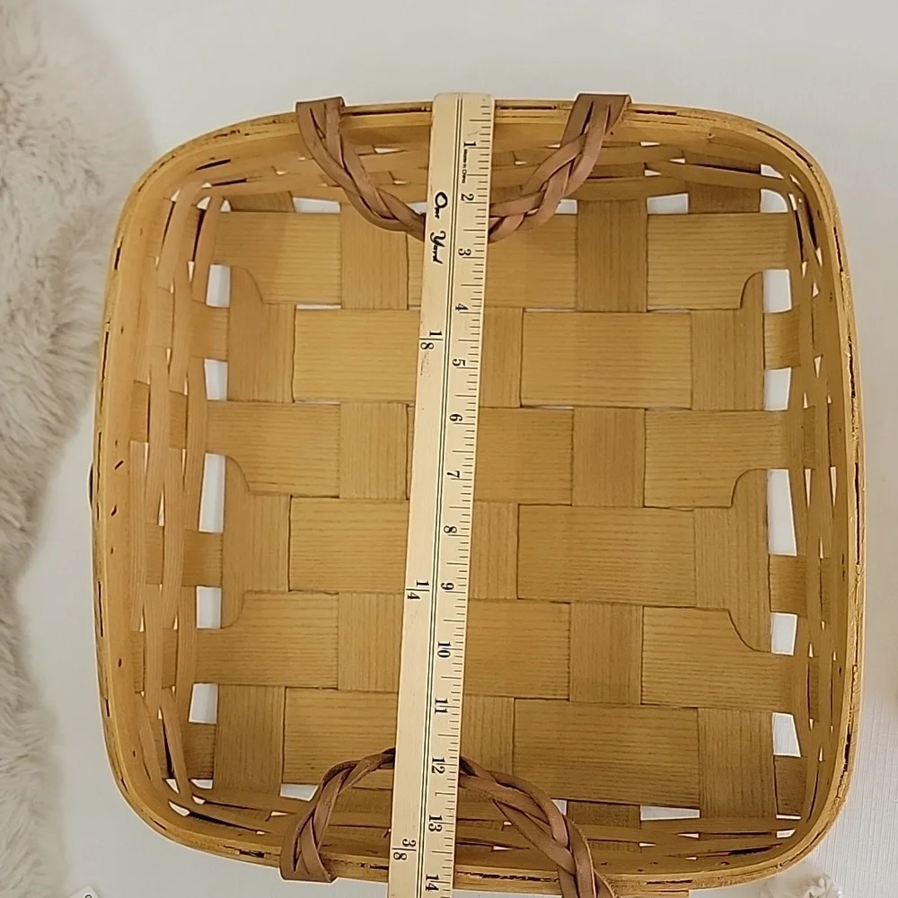 Vintage Peterboro Basket Co. Divided Picnic Charcuterie Organizer